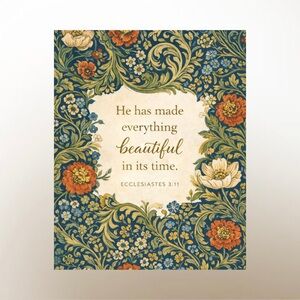 DDS Art Print, 8x10, Bible Verse, Paper Print, Unframed, Craftsman Series